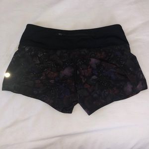 Lululemon Floral Running Shorts